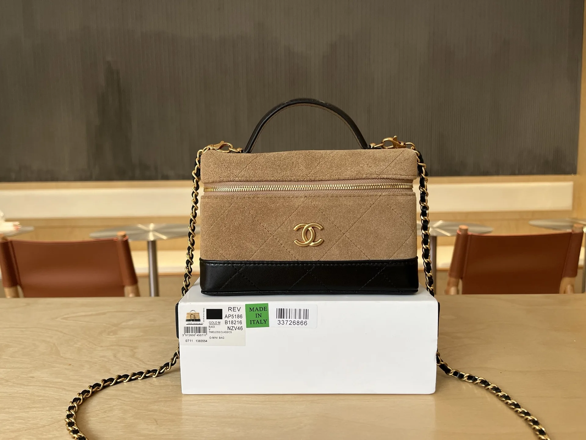 Chanel Black Quilted Leather Top Handle Bag product photo from LabelPicks