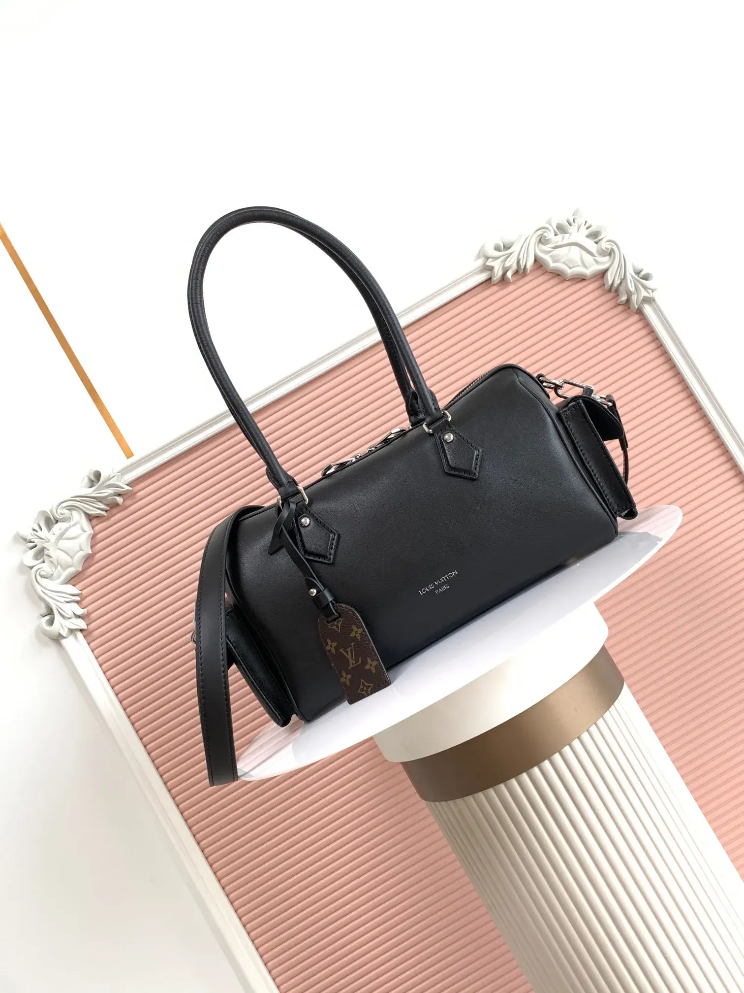 Louis Vuitton Speedy Black Lambskin Top Handle Bag product photo from LabelPicks
