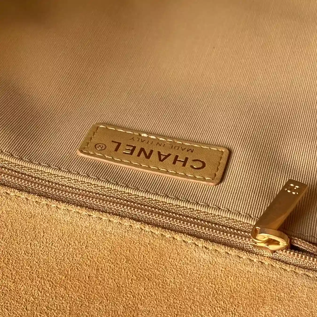 Chanel Gold Calfskin Crossbody Bag product photo from LabelPicks