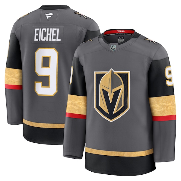 Jack Eichel Vegas Golden Knights  Alternate Premium Jersey - Gray/Gold
