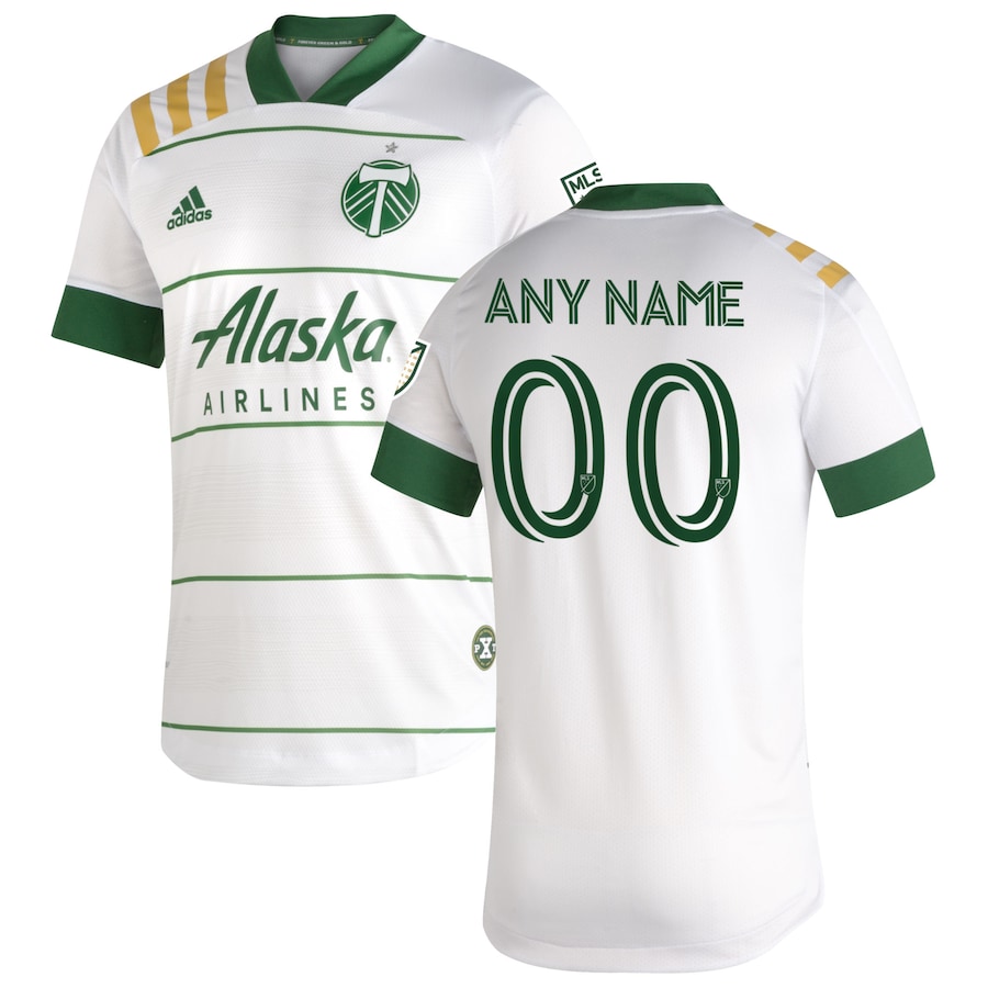 Portland Timbers adidas 2020 Secondary Custom Authentic Jersey - White