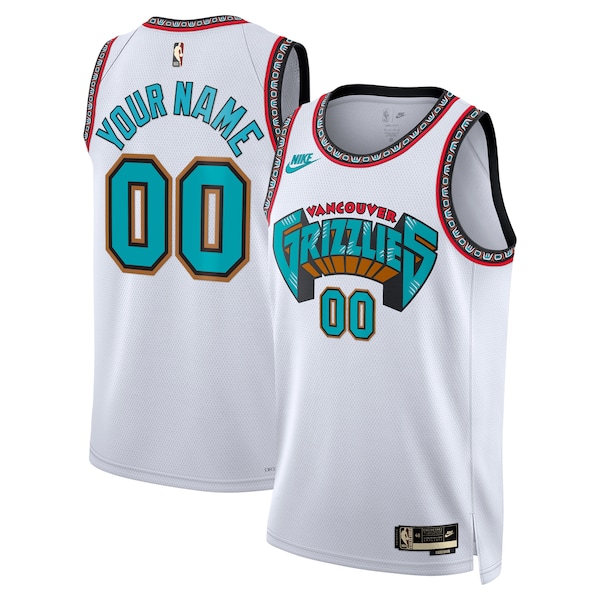 Memphis Grizzlies Nike Unisex Adult Swingman Custom Jersey - Classic Edition - White