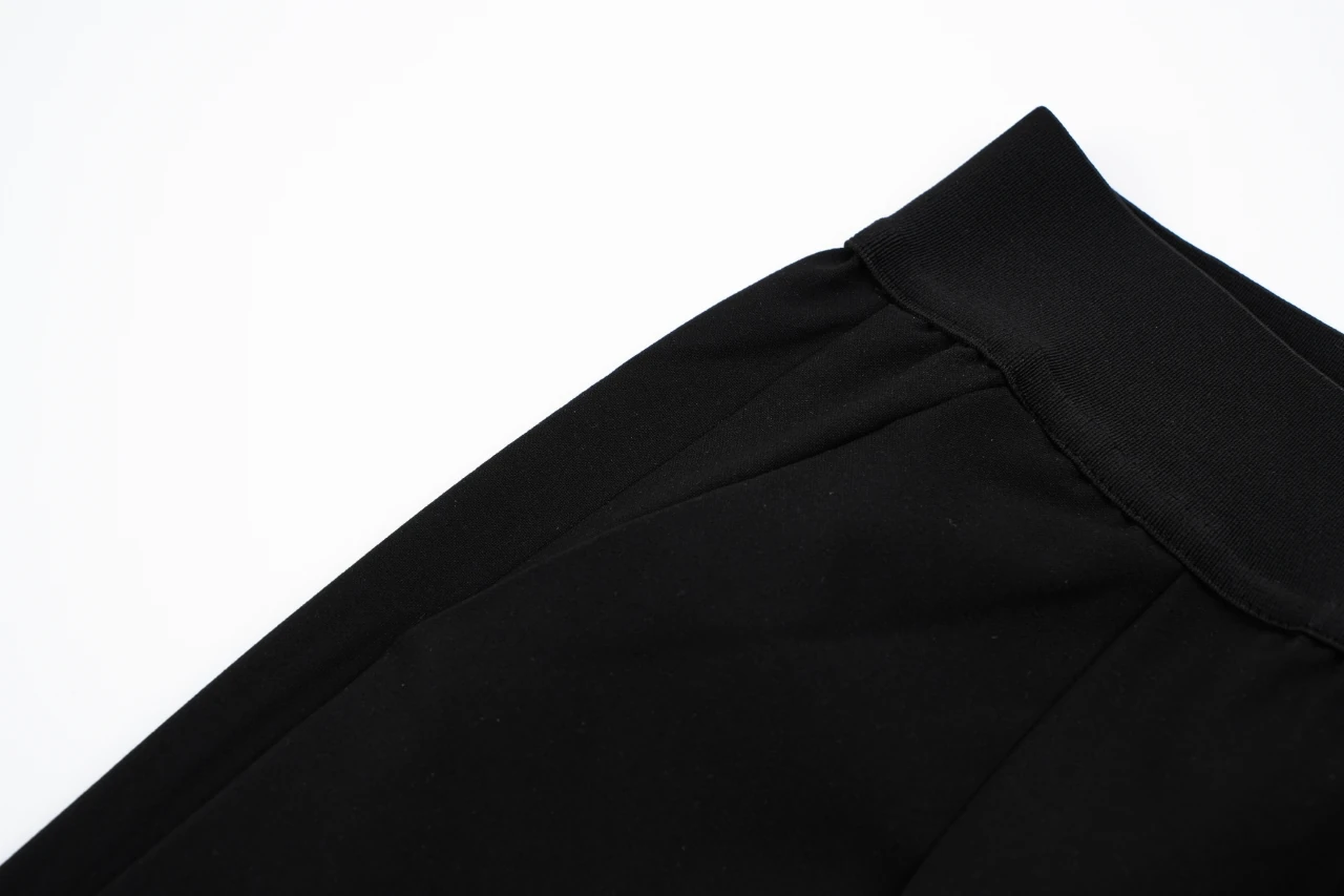 Miu Miu Black Elastic Waist Straight Trousers product photo from LabelPicks