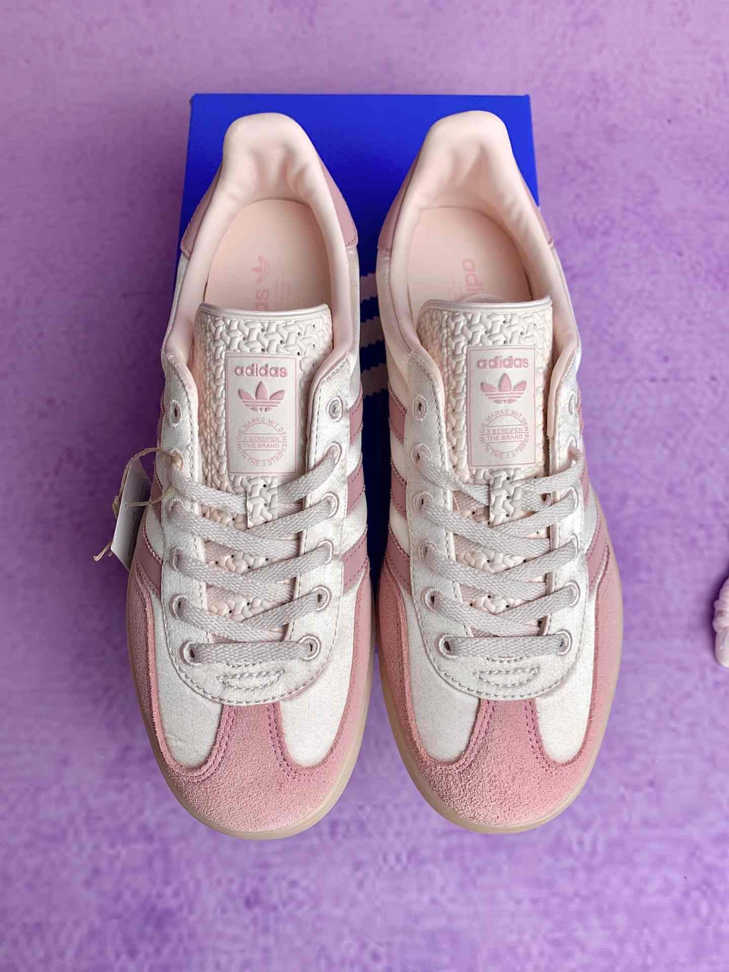 adidas Gazelle Indoor Pink Satin Suede Shoes