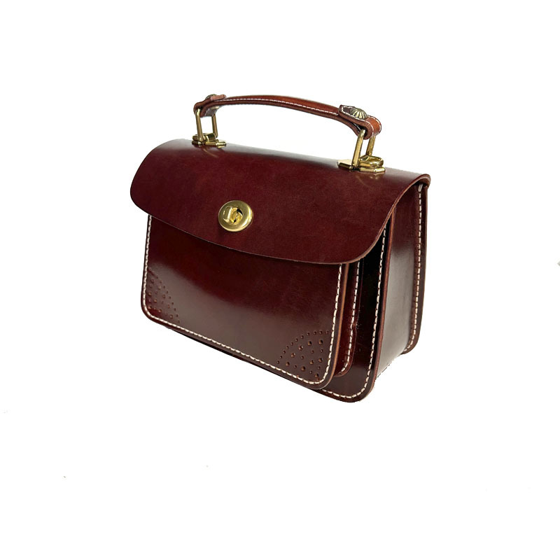 Tan Scalloped Edge Tote Purse