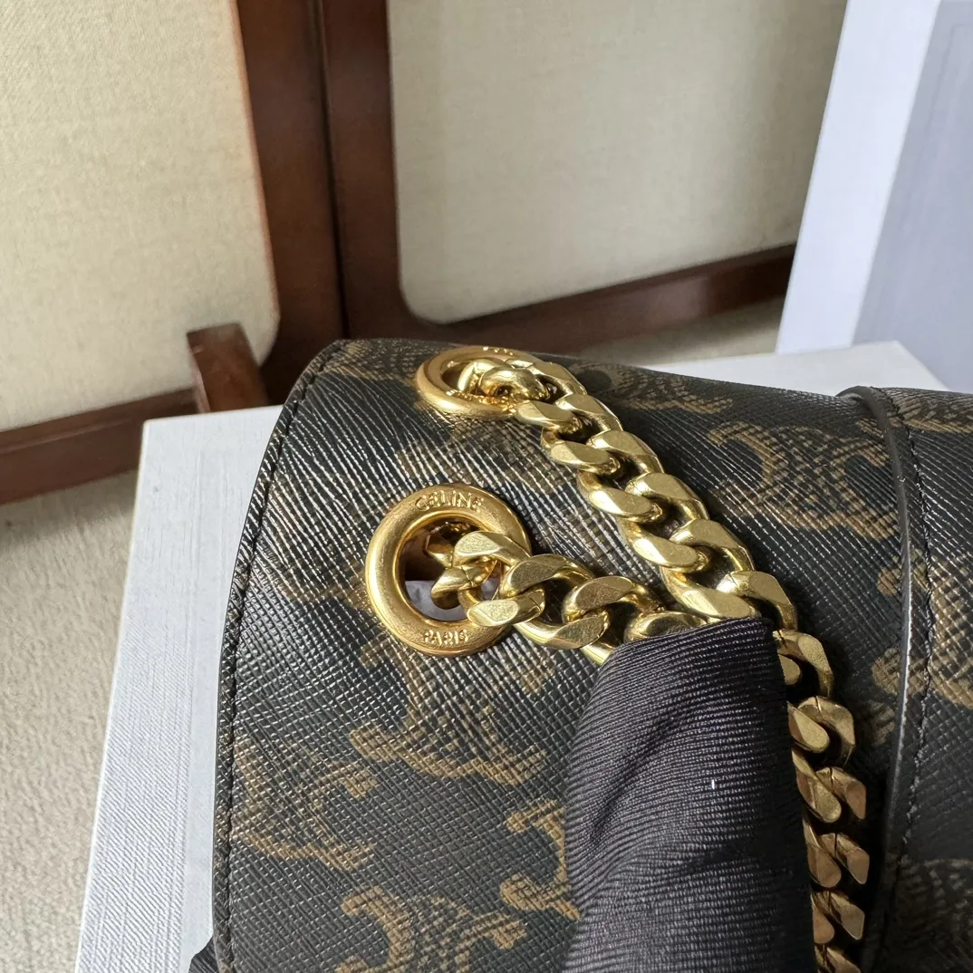 Celine Triomphe Grained Leather Crossbody Bag product photo from LabelPicks