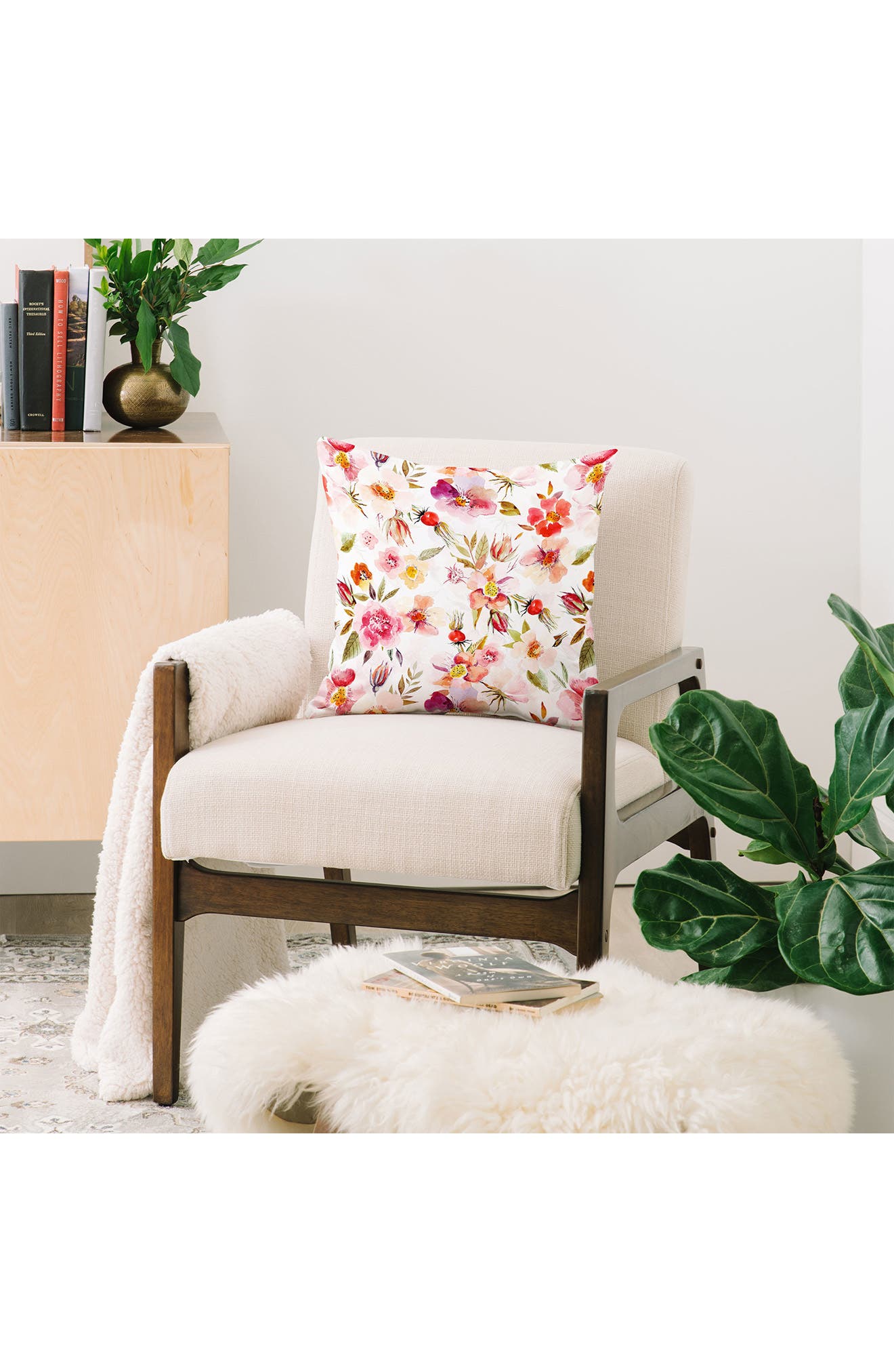 Deny Designs Utart Hygge Watercolor Midsummer Throw Pillow