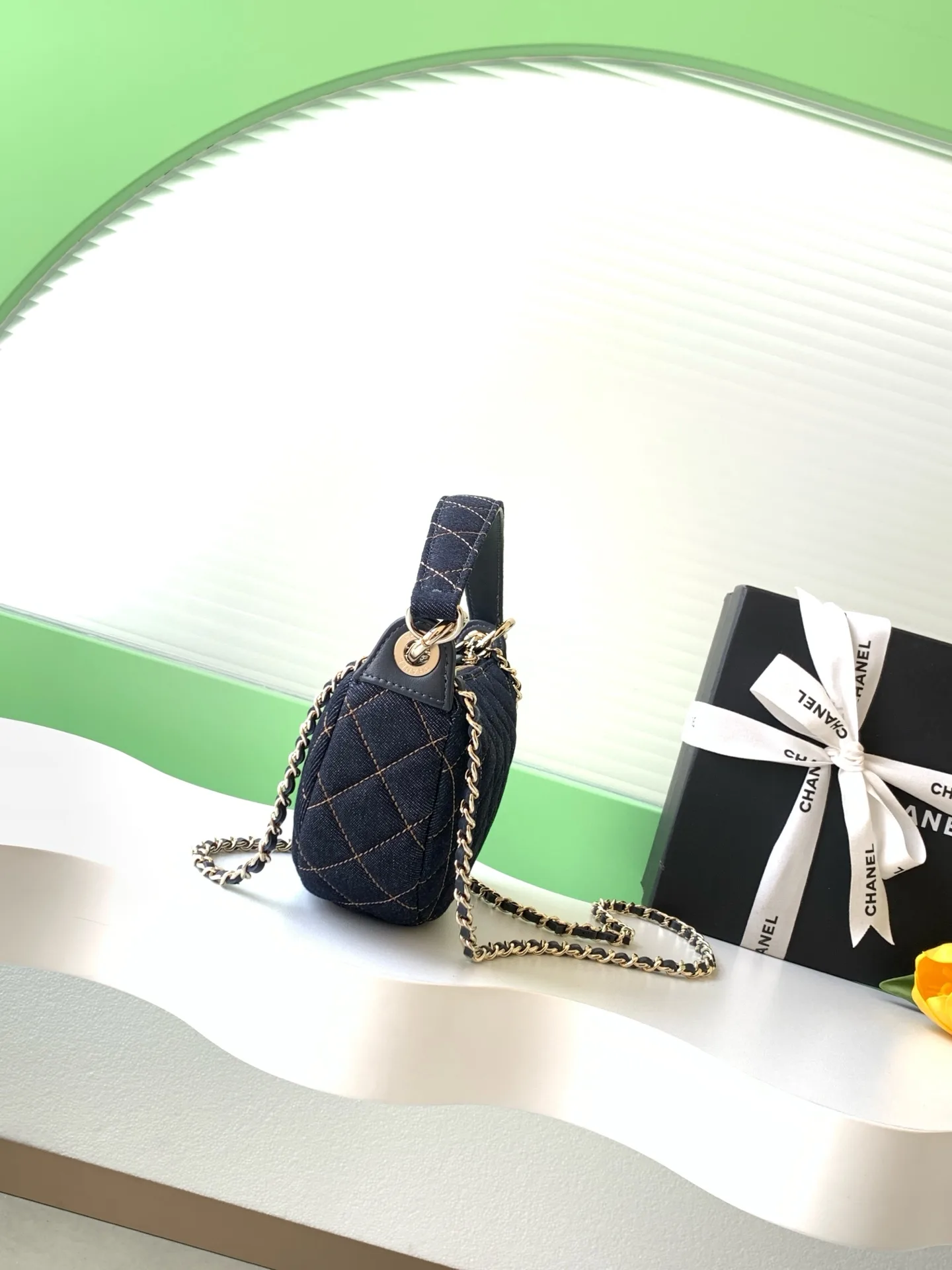 Chanel Navy Quilted Leather Shoulder Bag product photo from LabelPicks