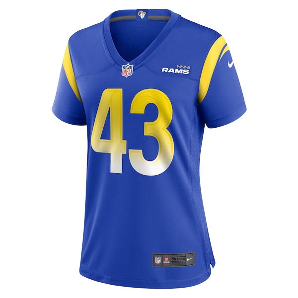 Joshua Karty Los Angeles Rams Nike Women's  Game Jersey -  Royal