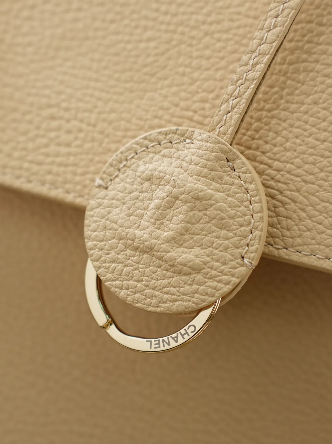 Chanel Beige Grained Leather Tote Bag product photo from LabelPicks