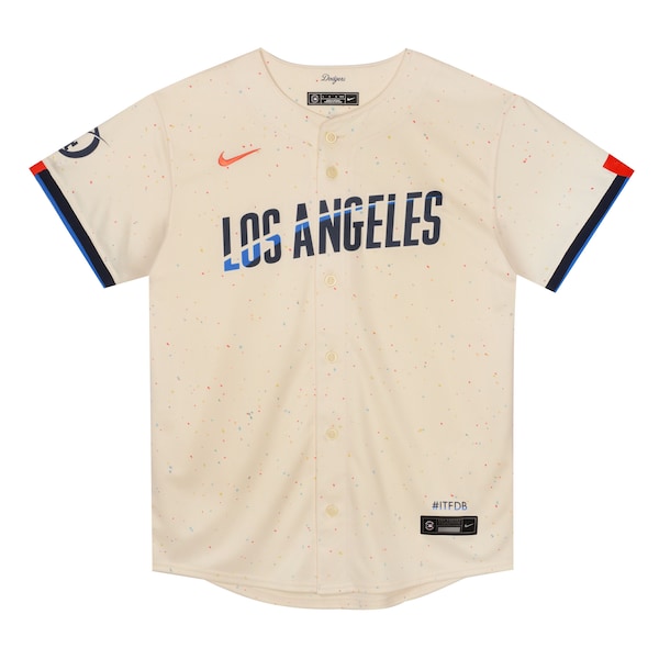 Los Angeles Dodgers Nike Preschool City Connect Jersey - Cream