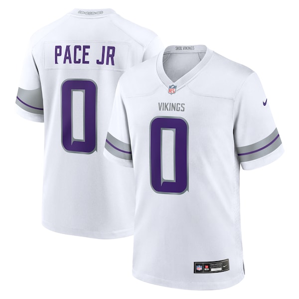 Ivan Pace Jr Minnesota Vikings Nike Alternate Game Player Jersey - White