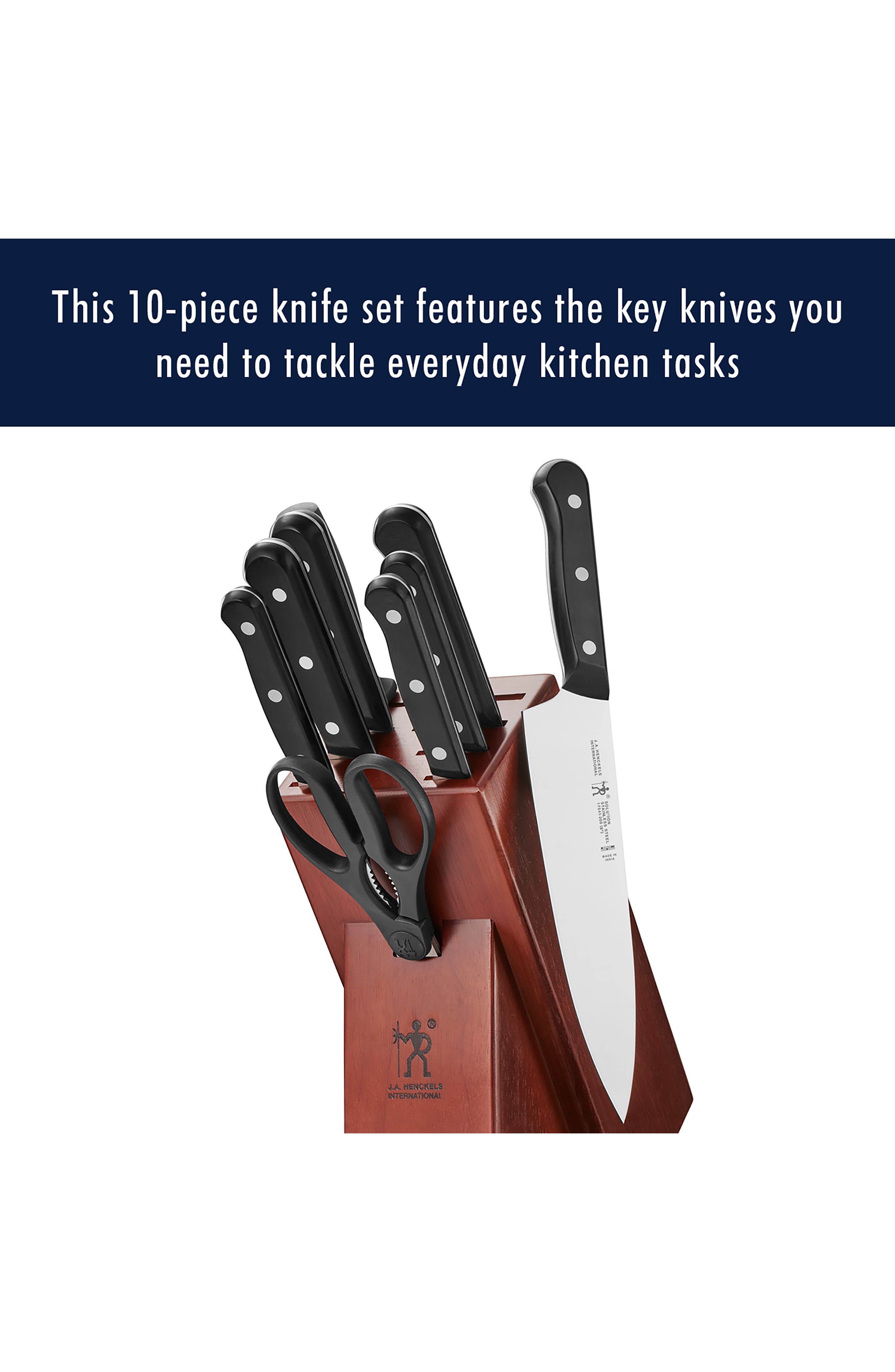 HENCKELS CUTLERY Solution 10-Piece Knife Block Set