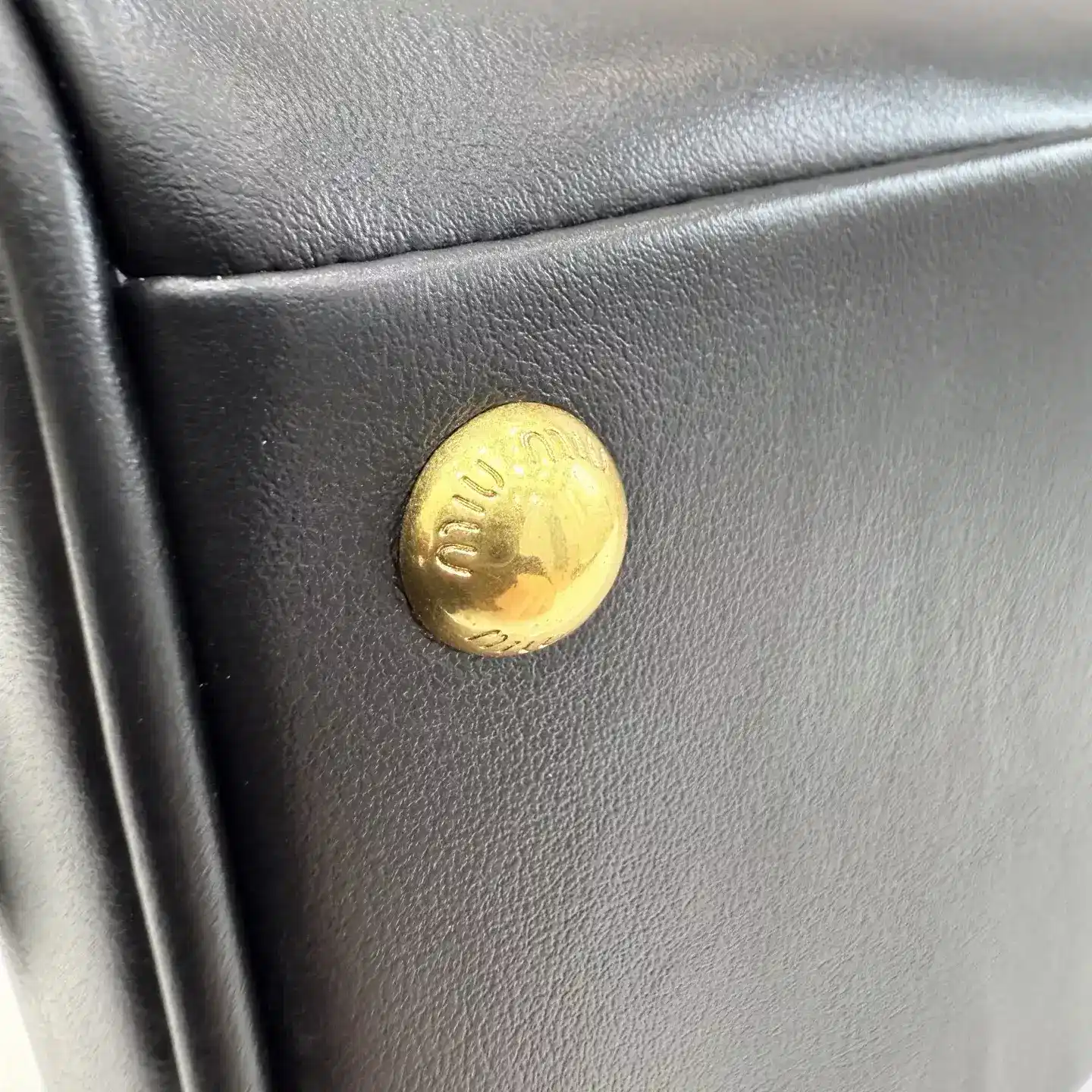 Miu Miu Black Calfskin Top Handle Bag product photo from LabelPicks