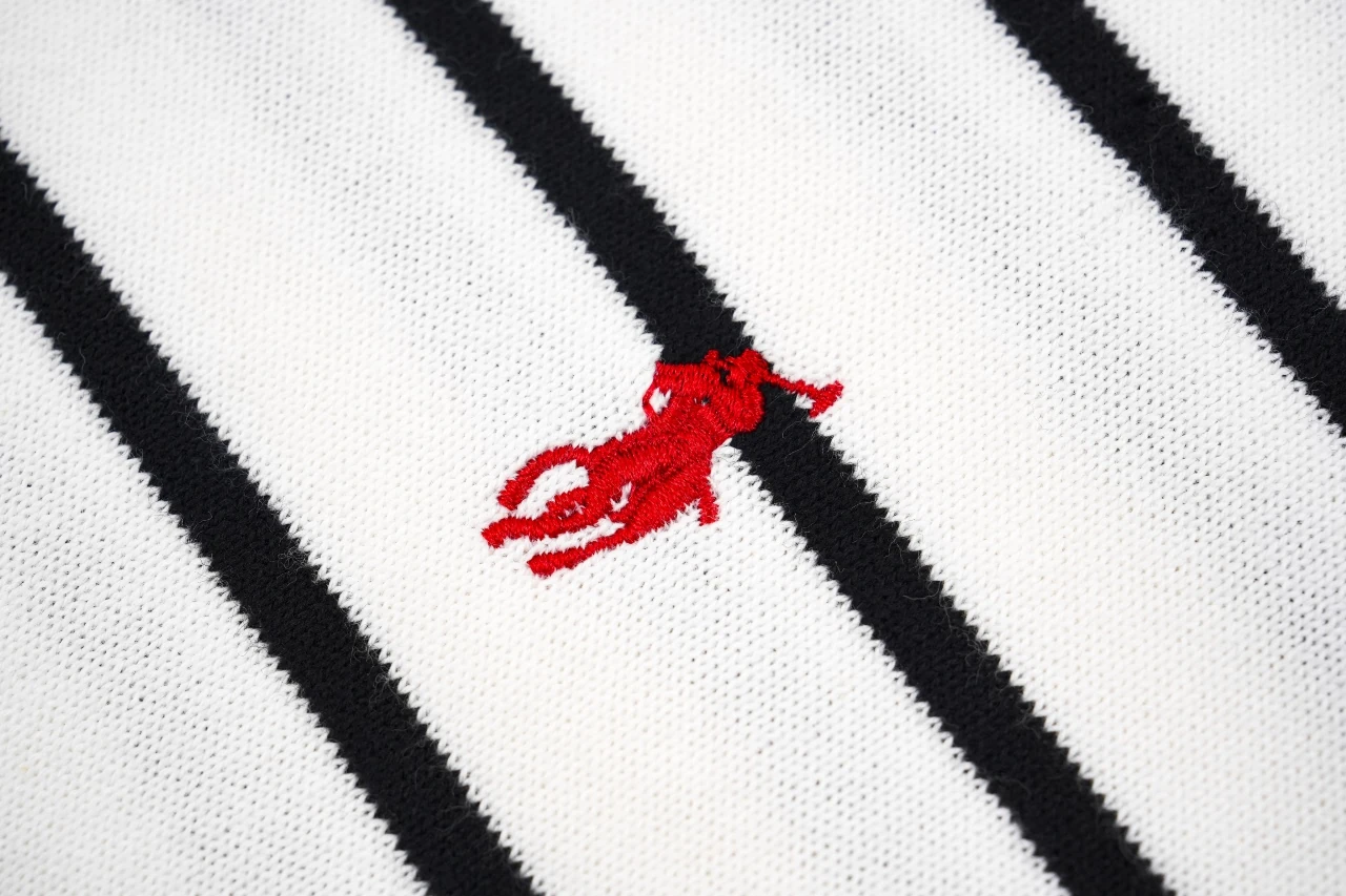 Ralph Lauren White Stripe Pony Embroidered Knit T-Shirt product photo from LabelPicks