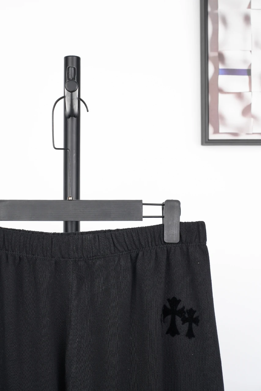 Chrome Hearts Black Flocked Relaxed Straight Pants product photo from LabelPicks