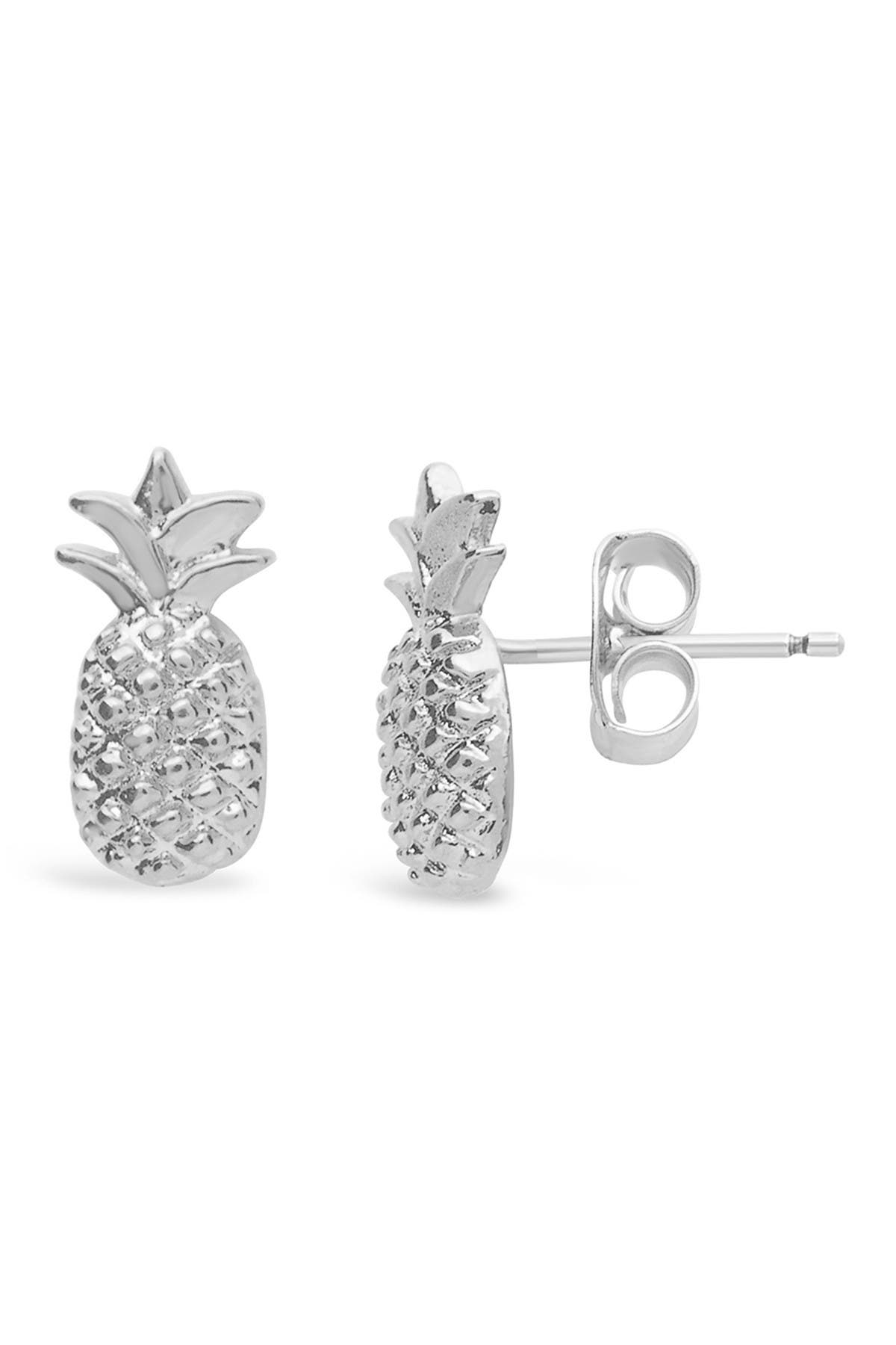 Sterling Forever Sterling Silver Pineapple Stud Earrings