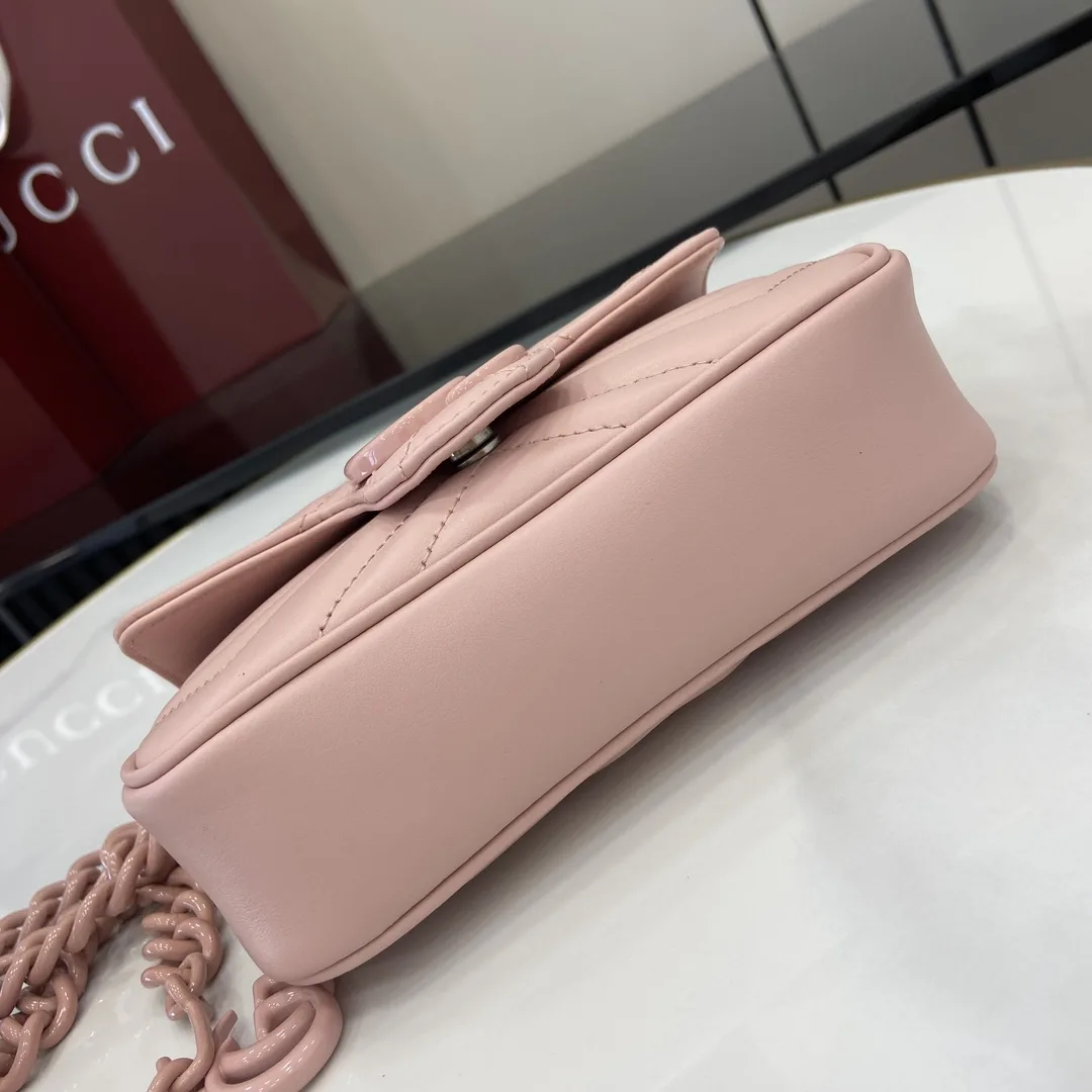 Gucci Pink Marmont Quilted Leather Shoulder Bag product photo from LabelPicks