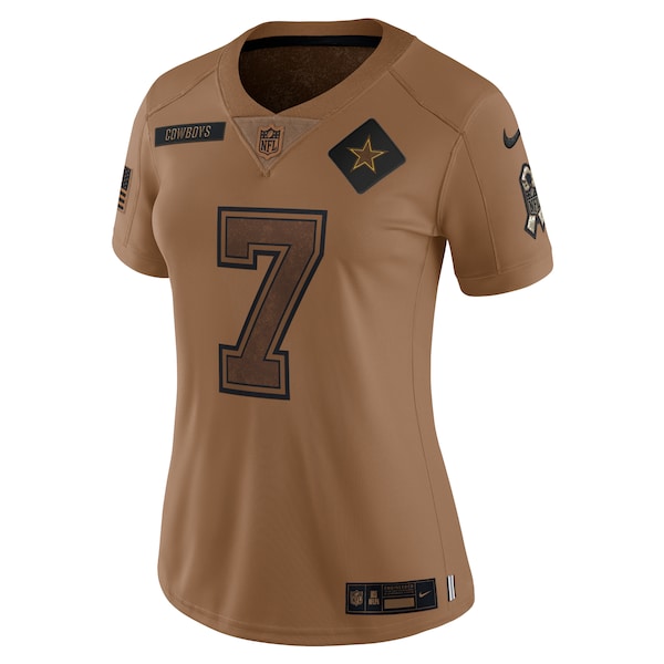 Trevon Diggs Dallas Cowboys Nike Women's 2023 Salute To Service Limited Jersey - Brown