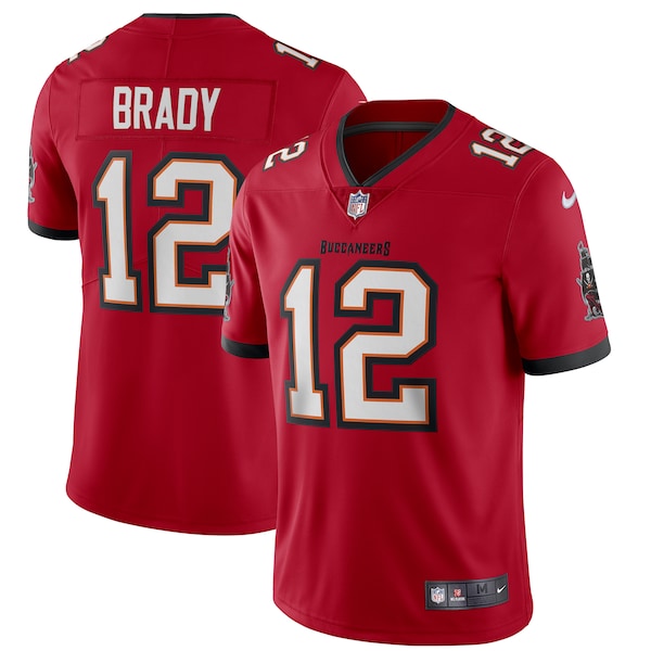 Tom Brady Tampa Bay Buccaneers Nike Vapor Limited Jersey - Red/Pewter