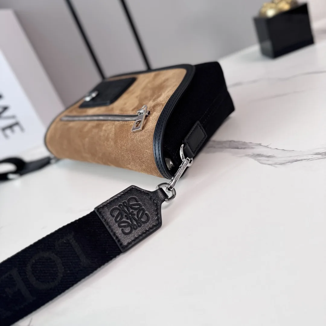 Loewe Canvas and Suede Crossbody Bag product photo from LabelPicks
