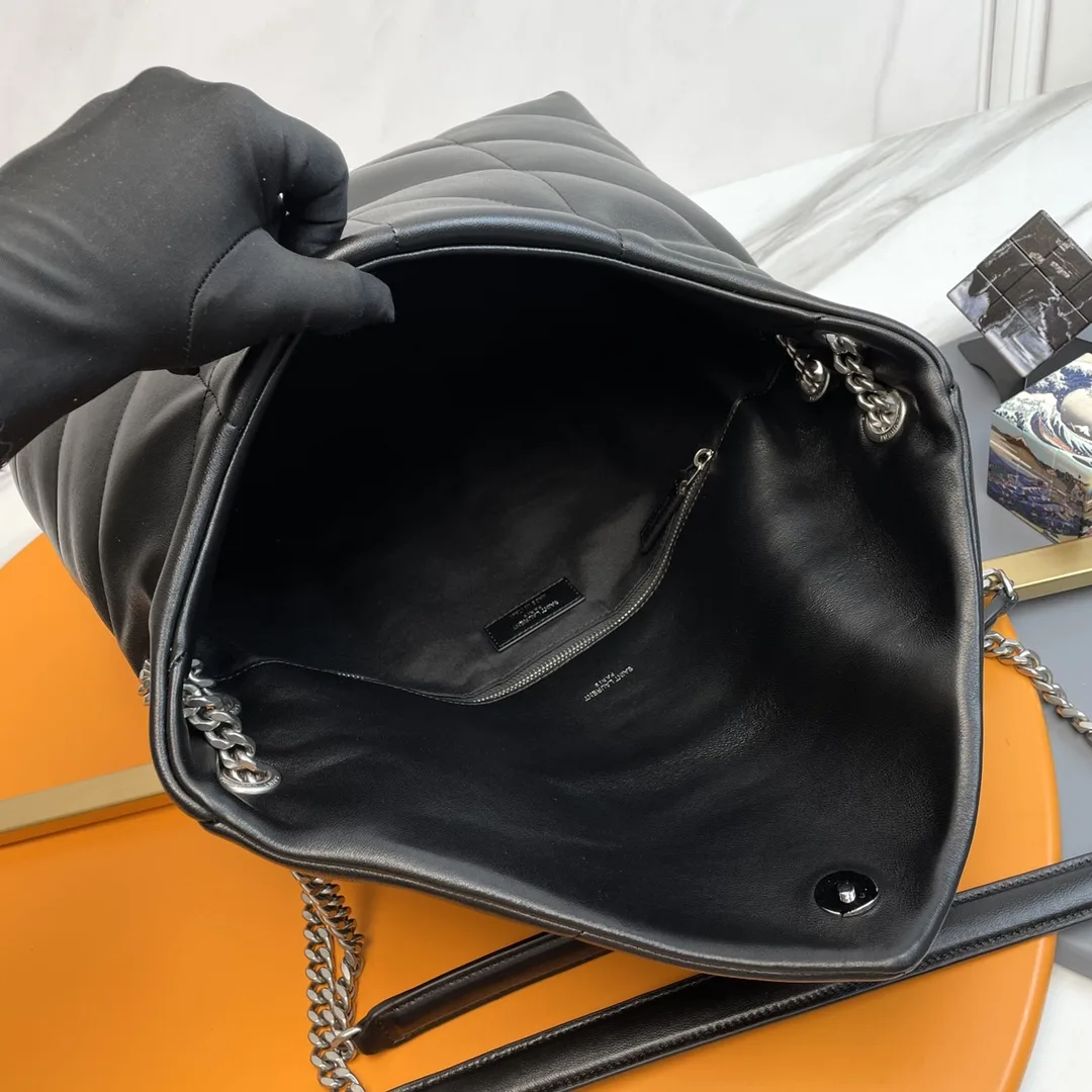 Saint Laurent Loulou Black Quilted Leather Shoulder Bag product photo from LabelPicks