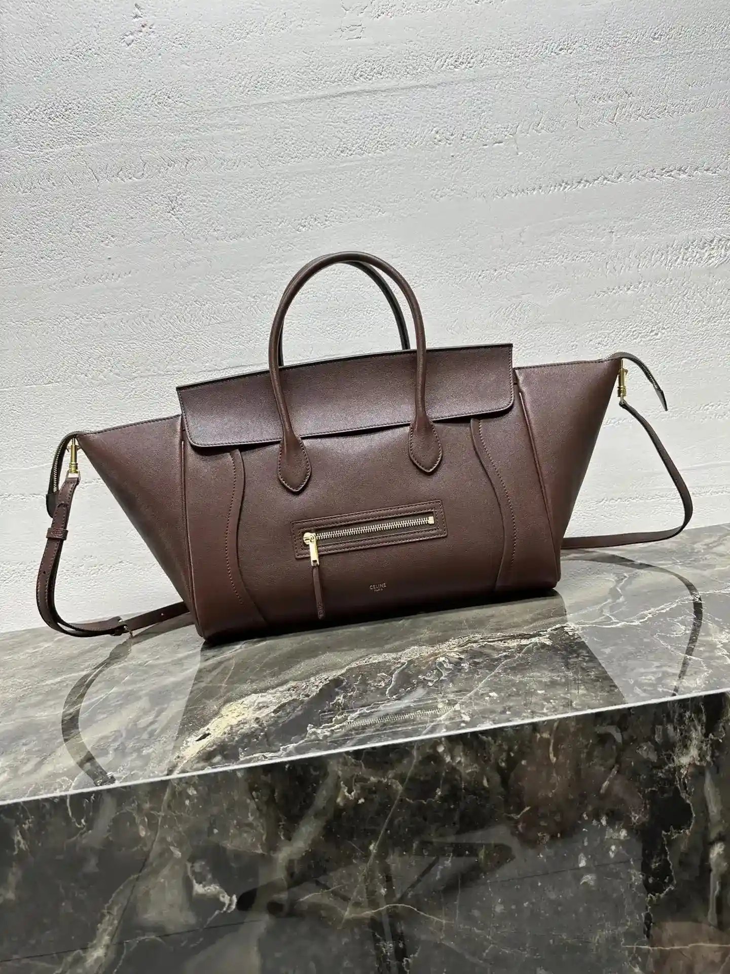 Celine Luggage Lambskin Top Handle Bag product photo from LabelPicks