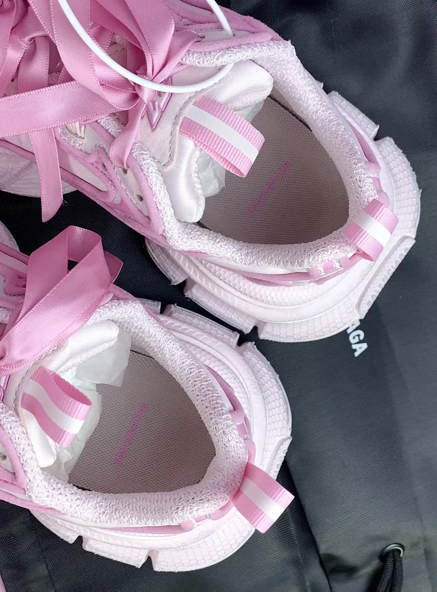3XL Satin Bow Sneaker in Pink product photo from LabelPicks