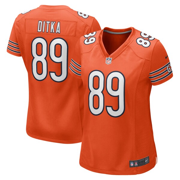 Mike Ditka Chicago Bears Nike Women's Retired Player Jersey - Orange/Navy