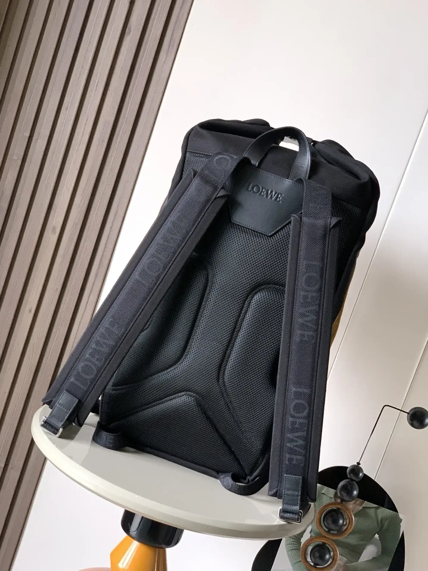Loewe Black Flex Canvas and Suede Backpack product photo from LabelPicks