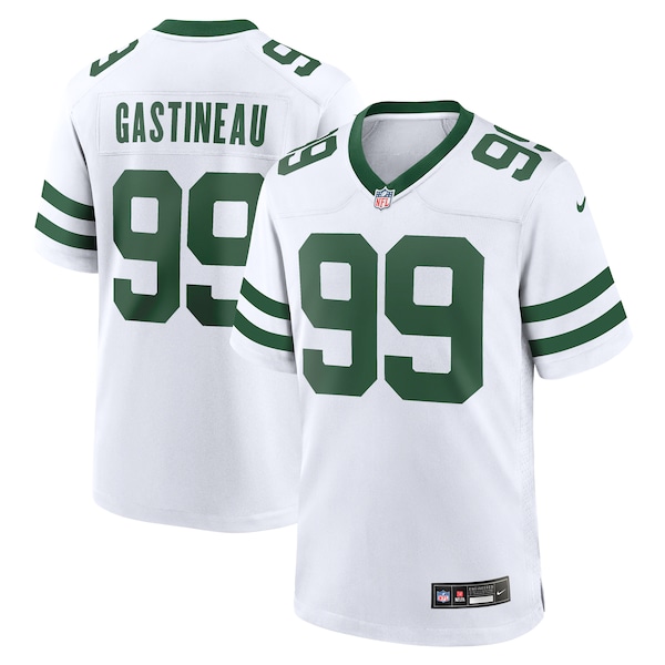 Mark Gastineau New York Jets Nike Legacy Retired Player Game Jersey - White/Green