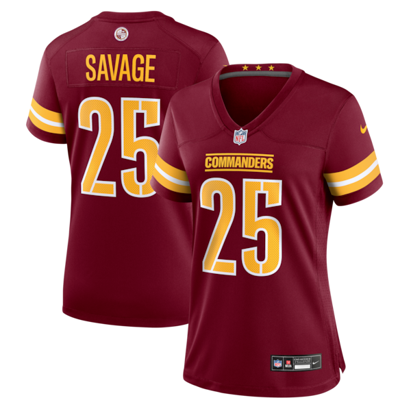Darnell Savage Washington Commanders Nike Women's Team Game Jersey -  Burgundy