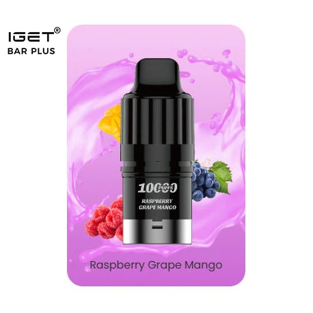 IGET BAR PLUS S3 POD 10000 Puffs - Raspberry Grape Mango