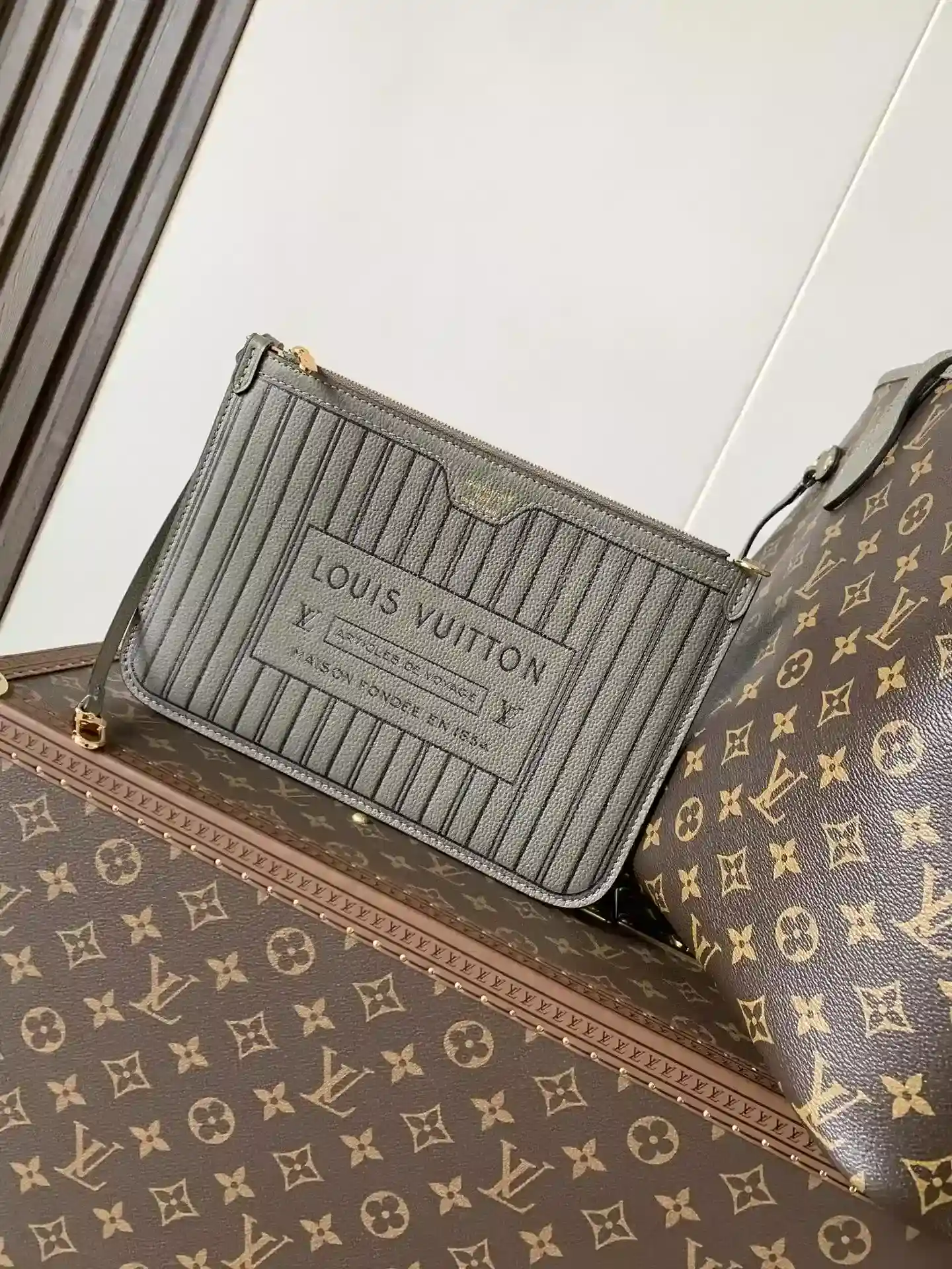 Louis Vuitton Neverfull Black Monogram Canvas Tote Bag product photo from LabelPicks