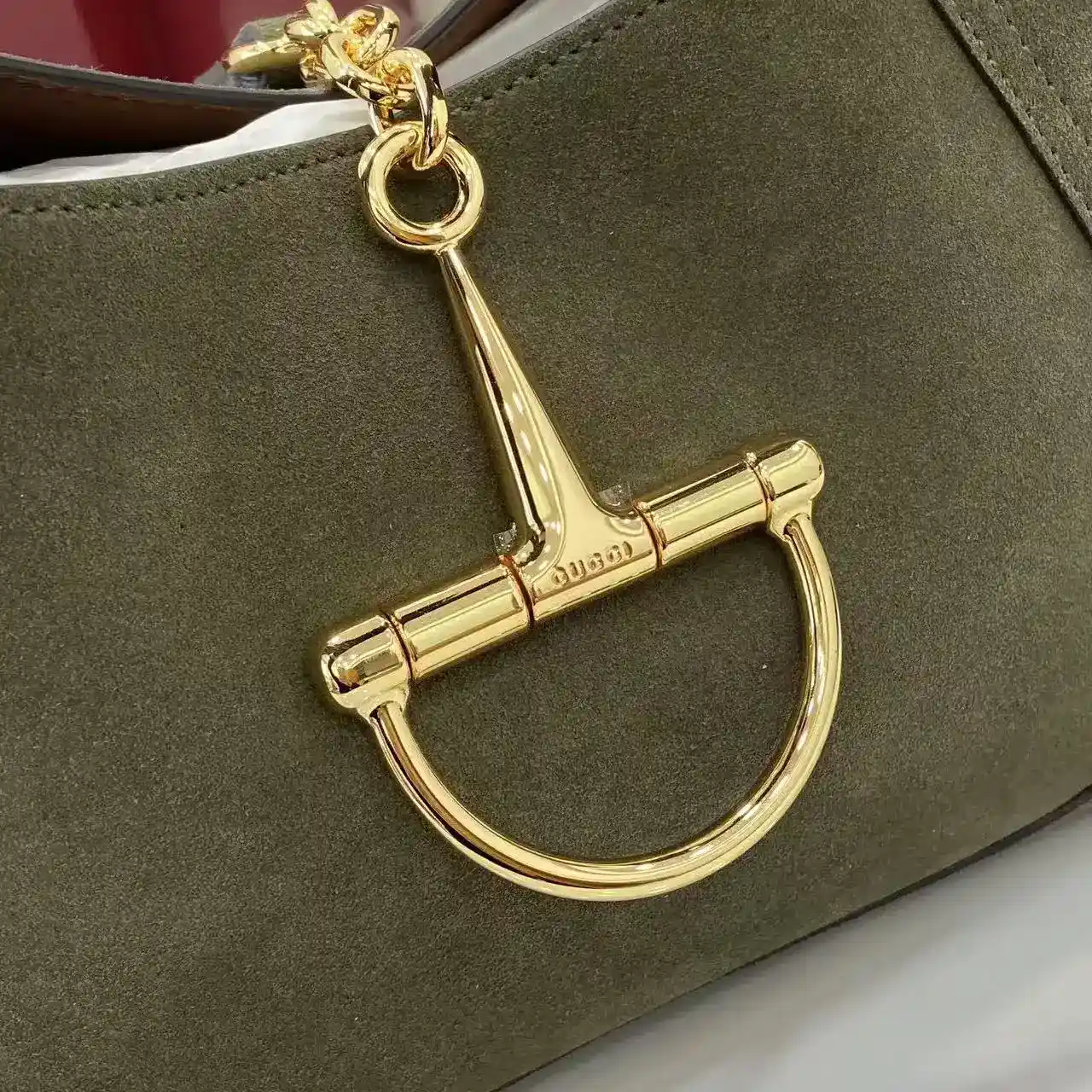 Gucci Green Suede Leather Shoulder Bag product photo from LabelPicks