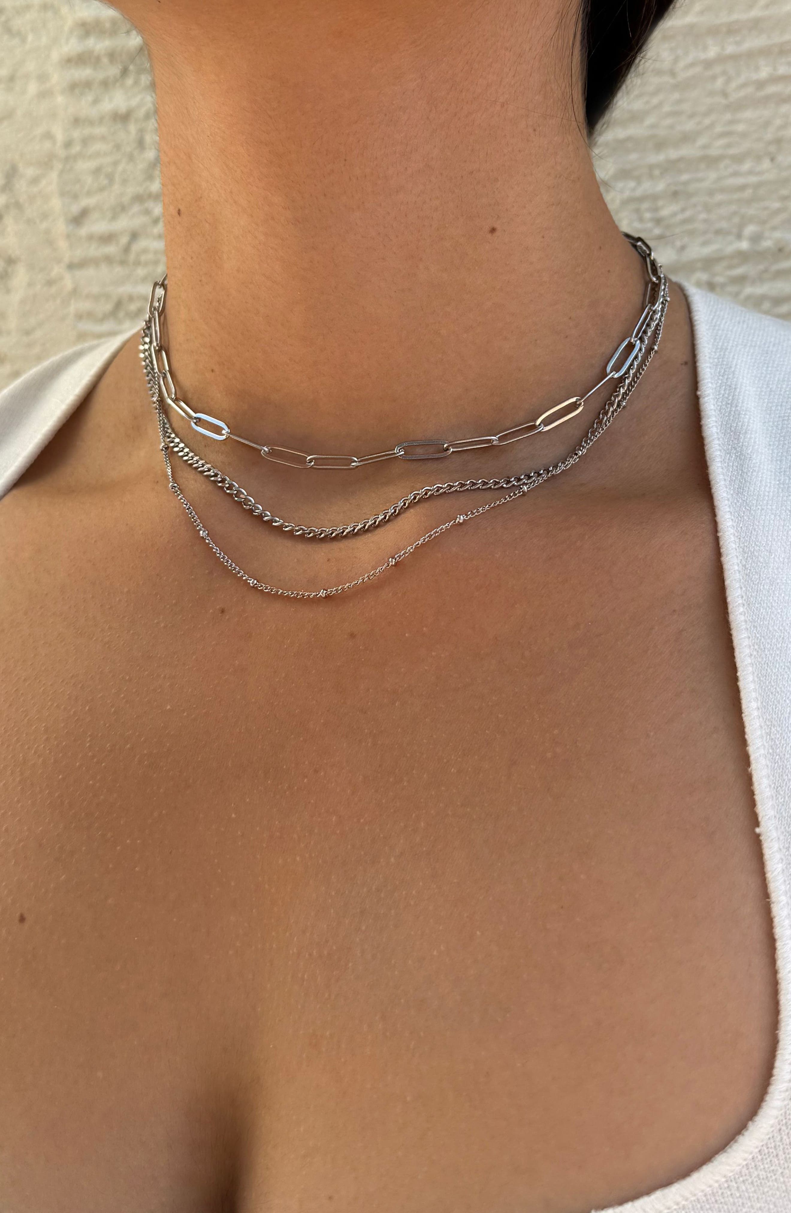 Adornia Set of 3 Assorted Chain Necklaces