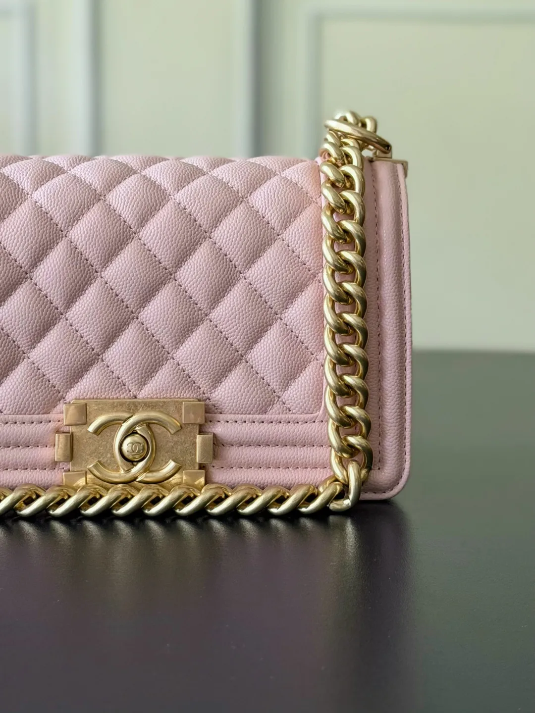 Chanel Pink Quilted Leather Crossbody Bag product photo from LabelPicks