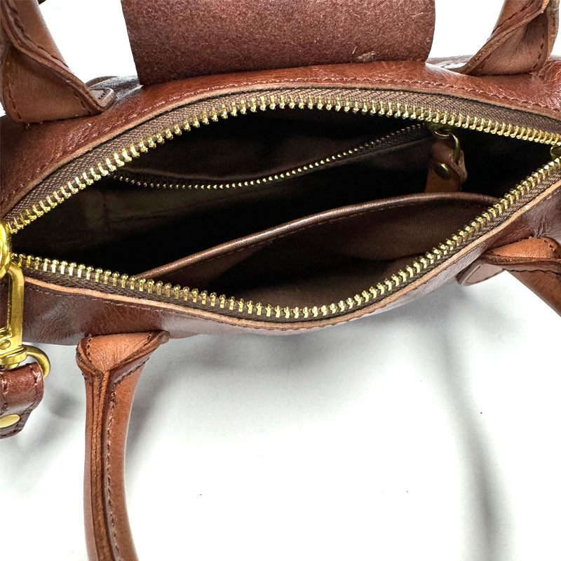 Brown Mini Crossbody Tote Purse