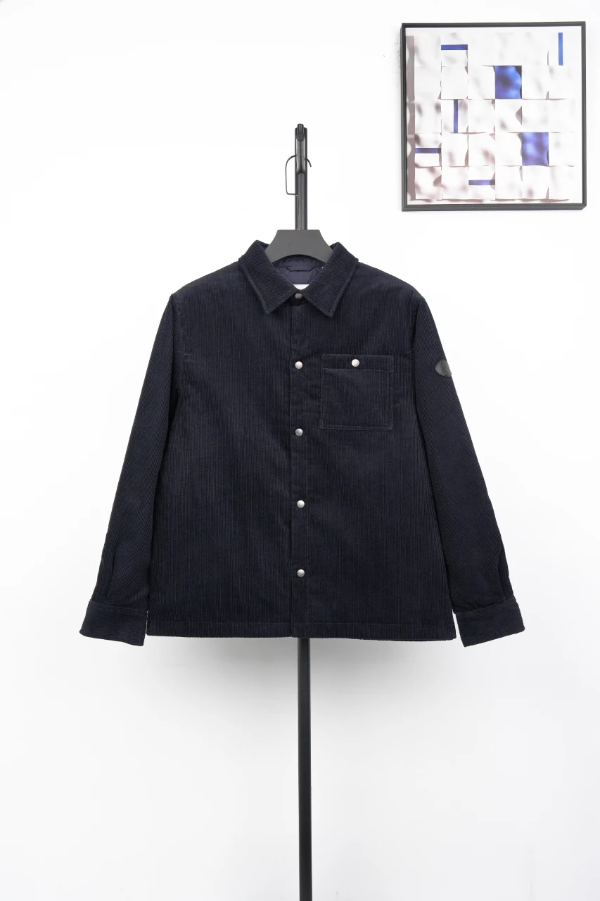 Burberry Navy Corduroy Padded Jacket product photo from LabelPicks