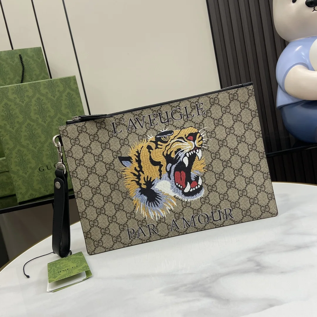 Gucci Brown Ophidia GG Supreme Canvas Clutch product photo from LabelPicks