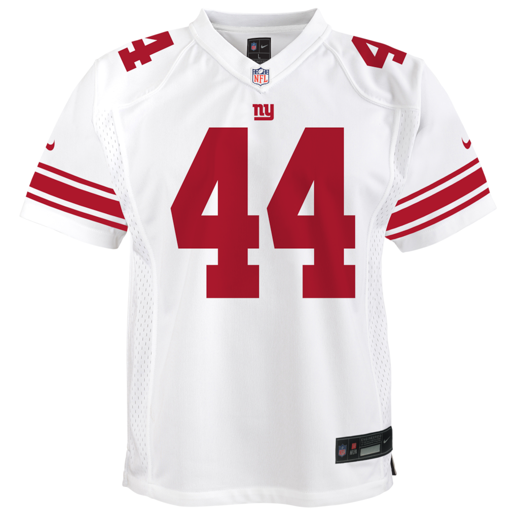 Youth Cam Skattebo New York Giants Nike Team Game Player Jersey - White