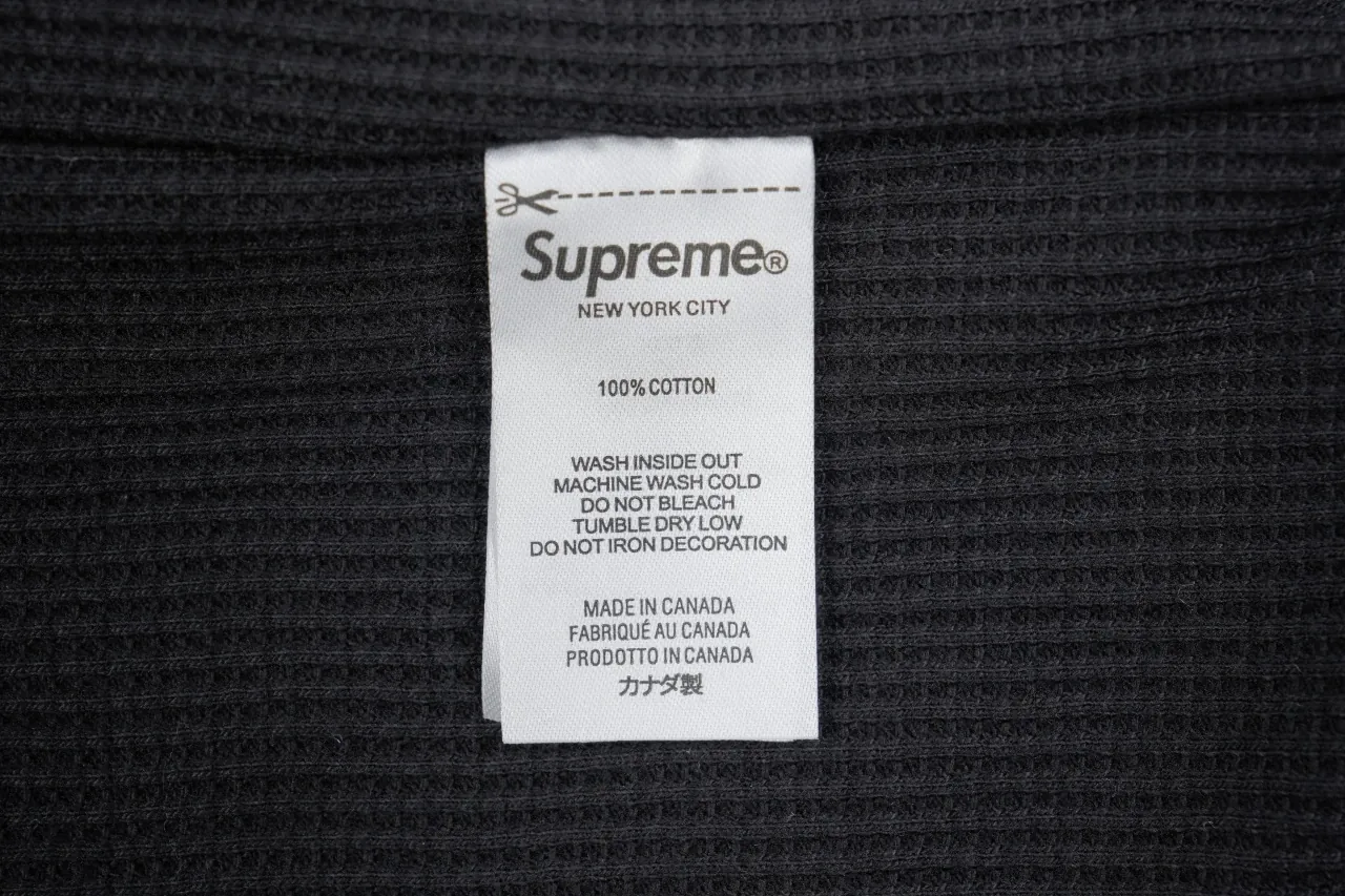 Supreme Black Red Applique Letter Zip Hoodie Jacket product photo from LabelPicks