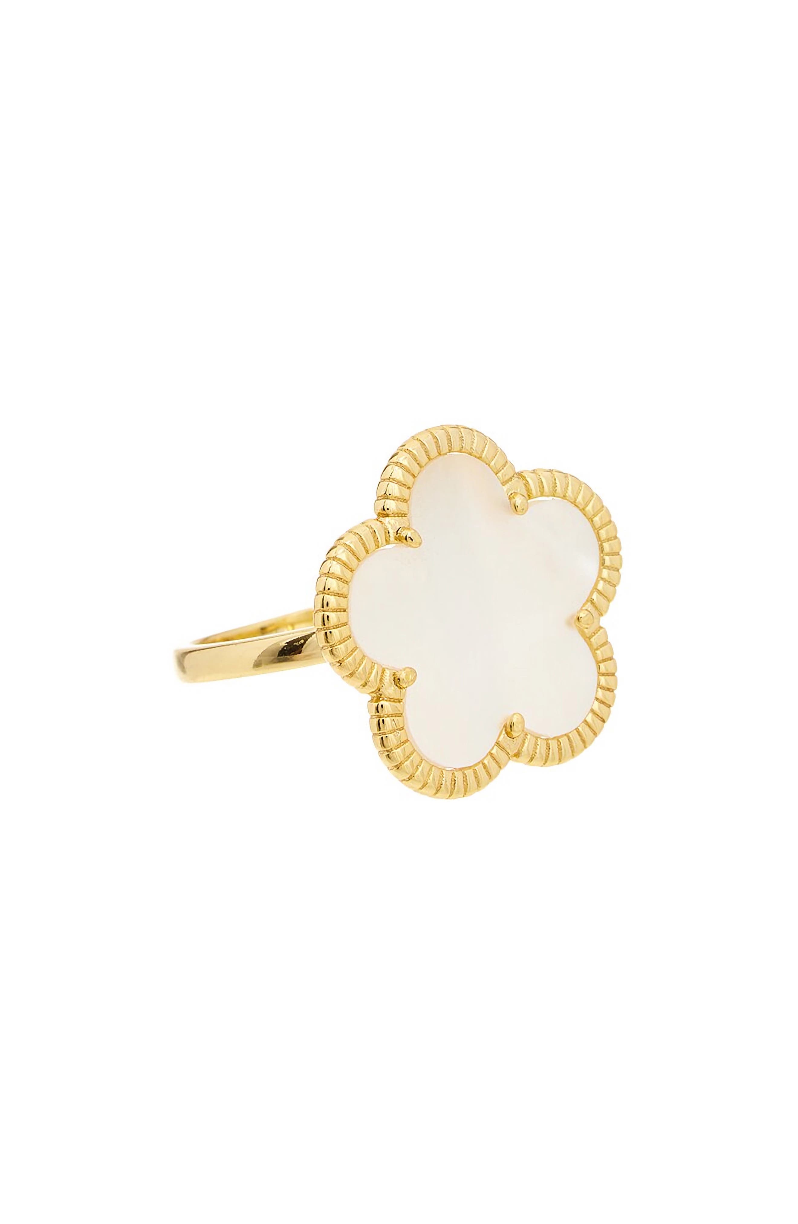 Juvell Mother-of-Pearl Floral Ring