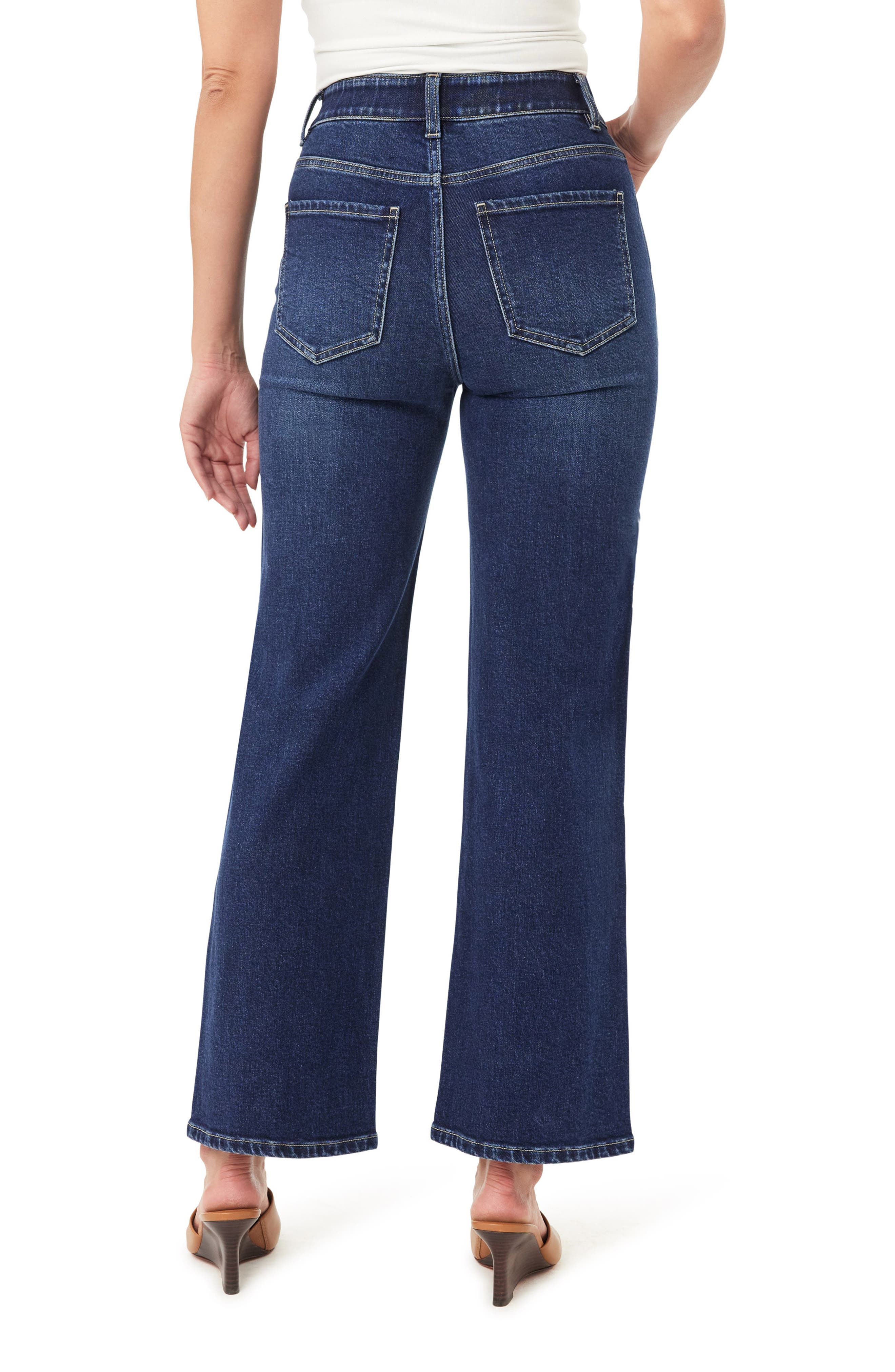 CURVE APPEAL Coffee Date 28.5-Inch High Waist Straight Leg Jeans