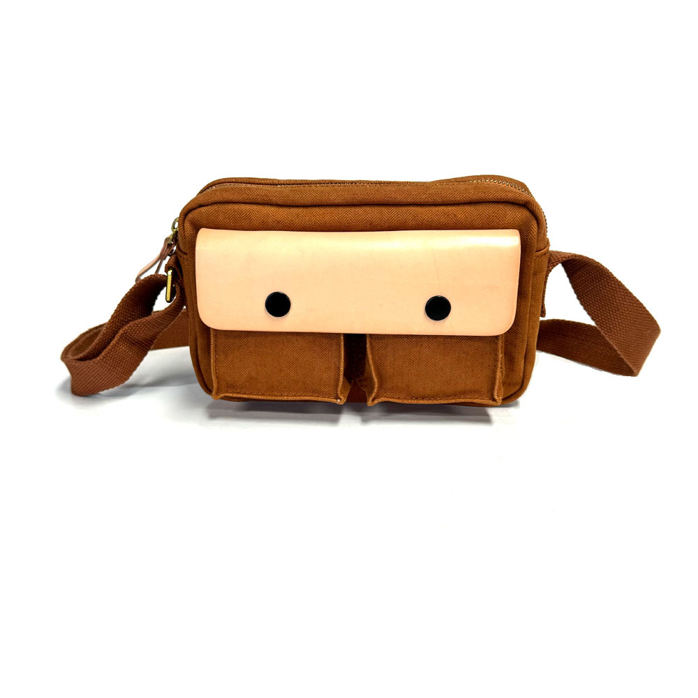 Women's Tan Utility Saddle Crossbody