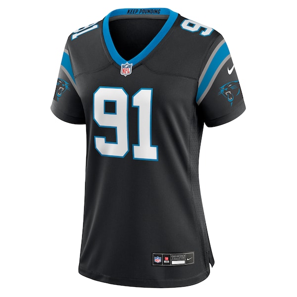 Nick Thurman Carolina Panthers Nike Women's Team Game Jersey -  Black