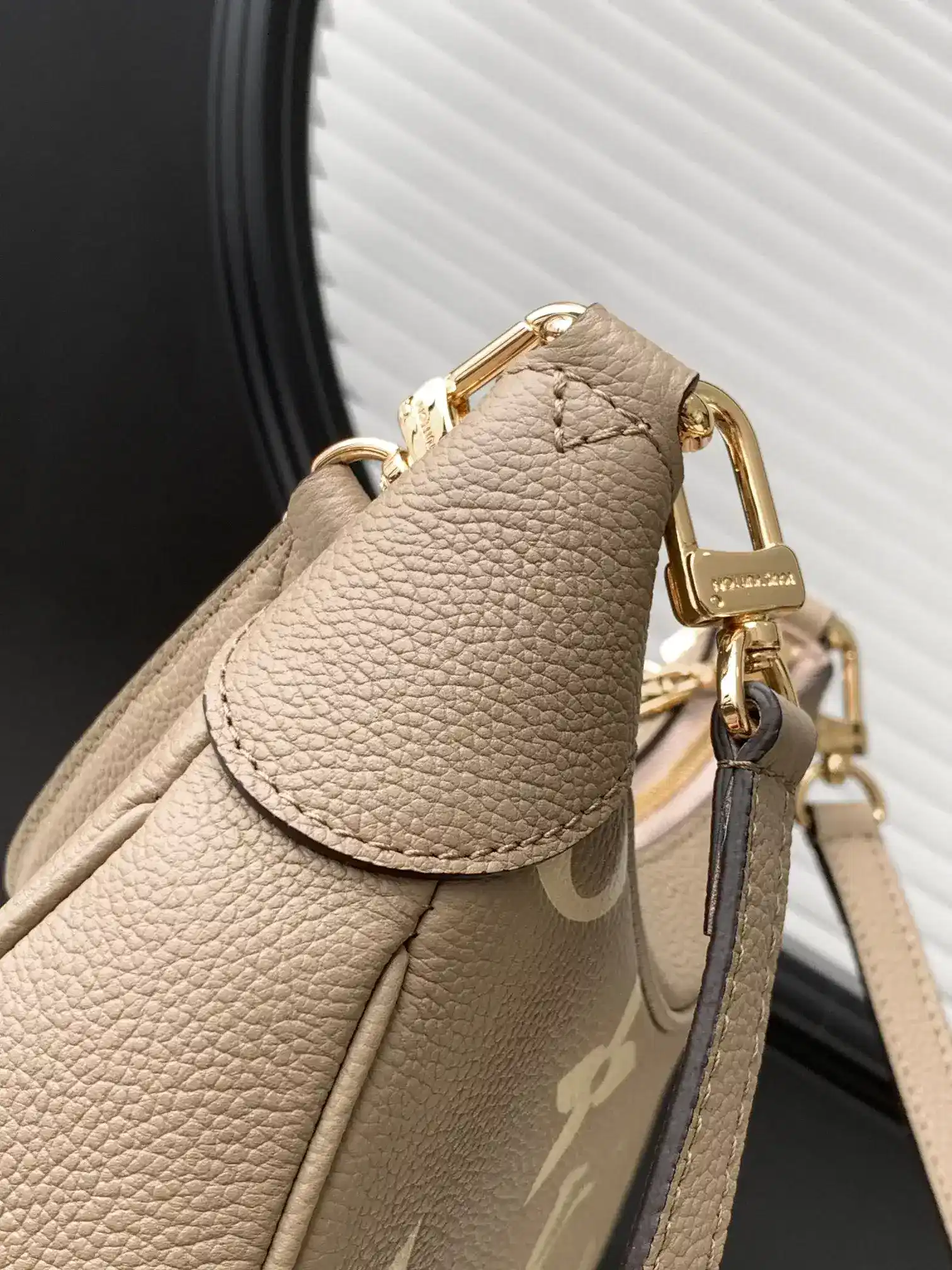 Louis Vuitton Black Grained Leather Shoulder Bag product photo from LabelPicks