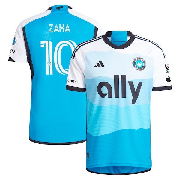 Wilfried Zaha Charlotte FC adidas 2024 The Carolina Kit: Explore Authentic Player Jersey - Blue
