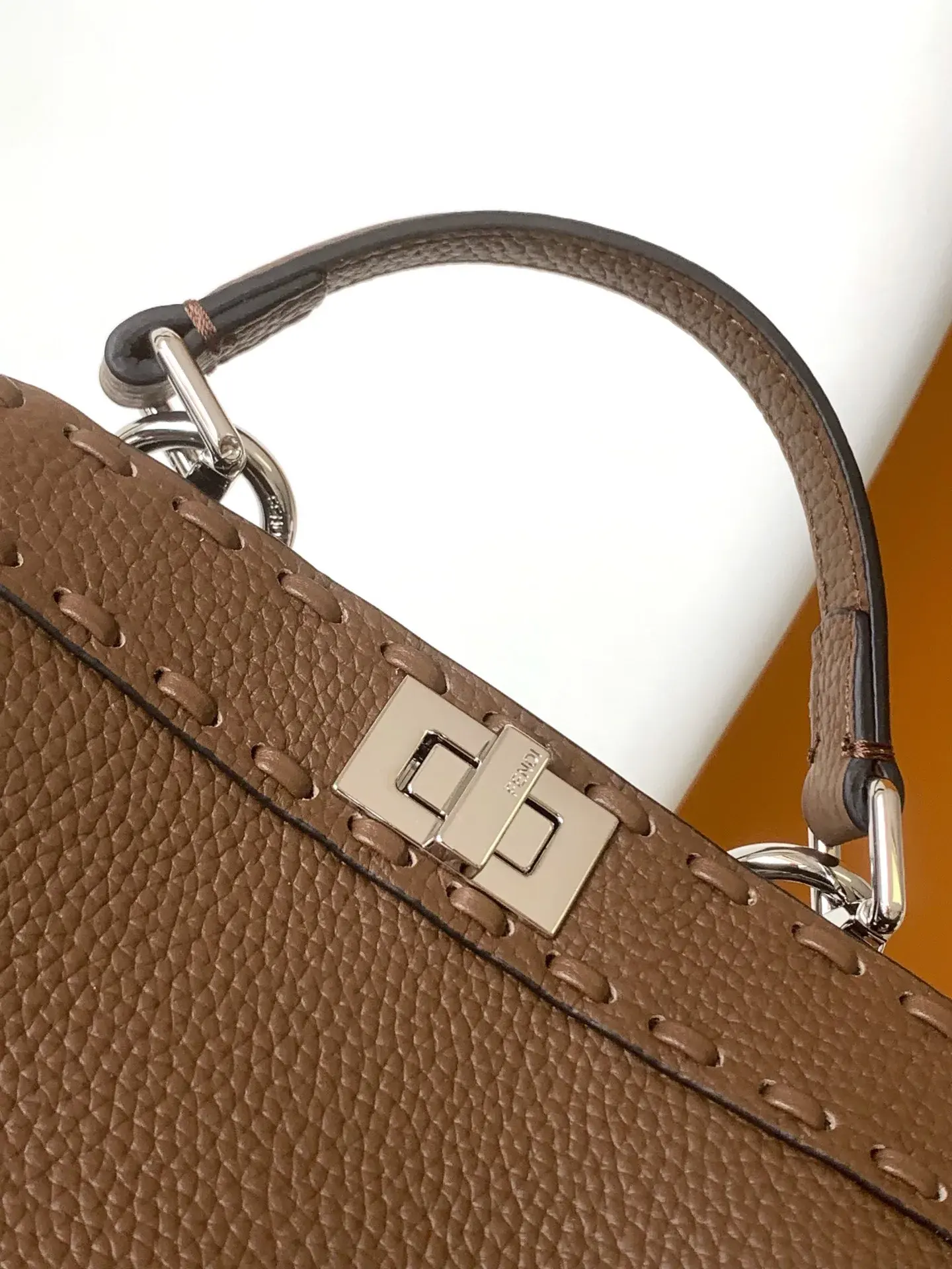 Fendi Peekaboo Calfskin Top Handle Bag product photo from LabelPicks