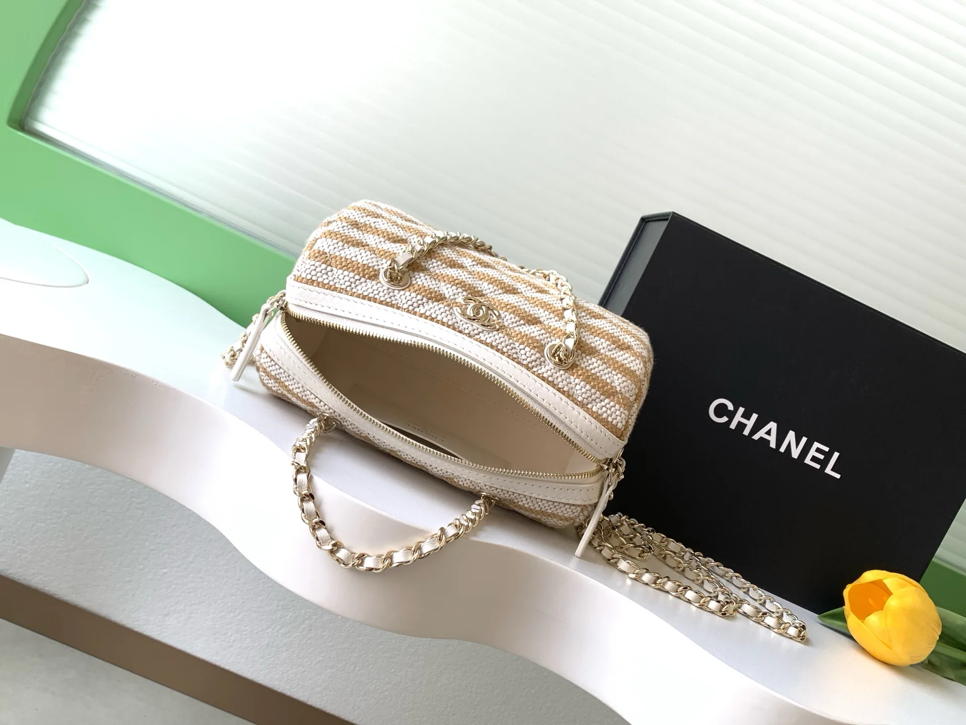 Chanel Straw Woven Top Handle Bag product photo from LabelPicks